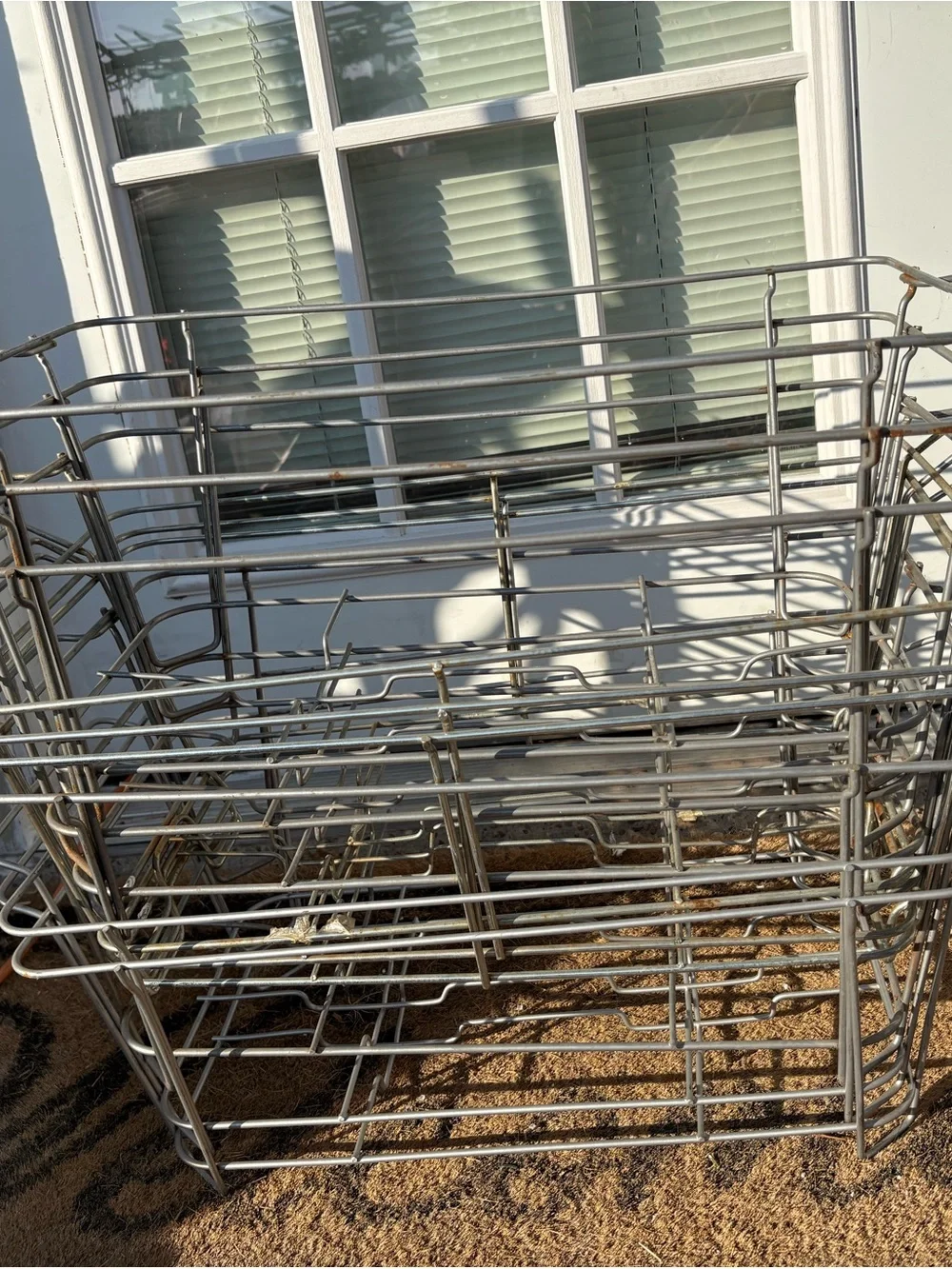 Metal Wire Storage Basket Organizer in Silver